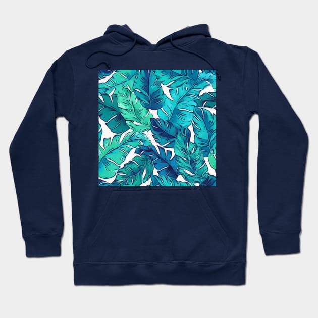 Monstera Leaves Hoodie by Birdbox